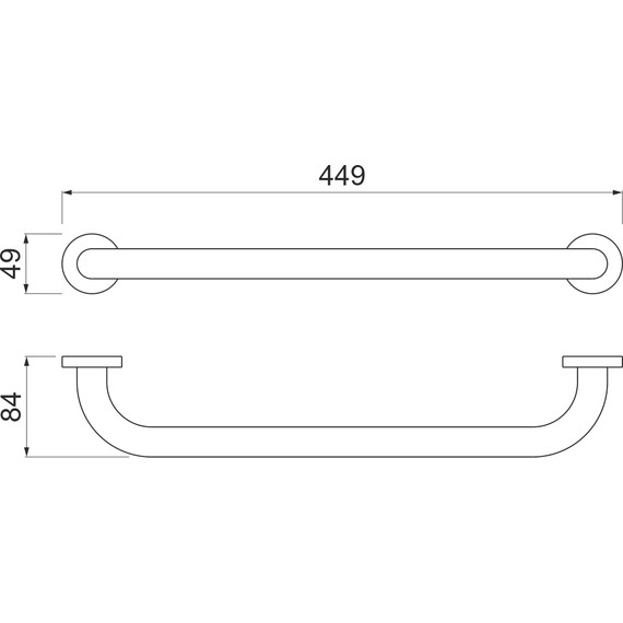 Поручень для ванны Aquatek  AQ4995MB, цвет чёрный матовый - фото 5