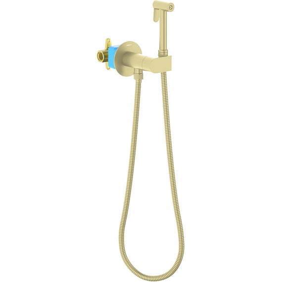 Набор для гигиенического душа Aquatek Оберон AQ1024BG (со скрытой частью) золото шлифованное - фото 2