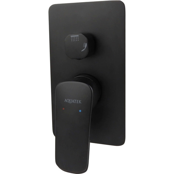 Душевая система для душа Aquatek Вега AQ1072MB (со скрытой частью) чёрный матовый, Цвет производителя: чёрный матовый - фото 2