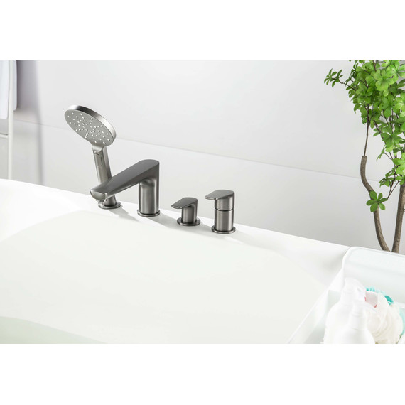 Смеситель для ванны Aquatek Бетта AQ1148BGM, оружейная сталь, Цвет производителя: оружейная сталь - фото 6