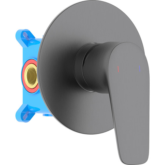 Смеситель для душа Aquatek Бетта AQ1166BGM (со скрытой частью) оружейная сталь - фото 2