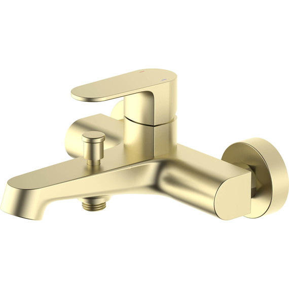 Смеситель для ванны Aquatek Оберон AQ1240BG, золото шлифованное, Цвет производителя: золото шлифованное - фото 2