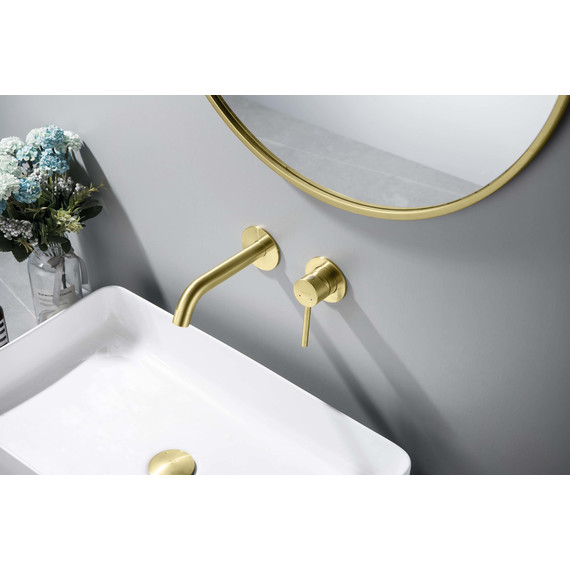 Смеситель для раковины настенный Aquatek Европа AQ1313BG, золото шлифованное, Цвет производителя: золото шлифованное - фото, картинка 6 Смеситель для раковины настенный Aquatek Европа AQ1313BG, золото шлифованное, Цвет производителя: золото шлифованное - фото 6