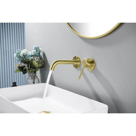 Смеситель для раковины настенный Aquatek Европа AQ1313BG, золото шлифованное, Цвет производителя: золото шлифованное - фото, картинка 7 Смеситель для раковины настенный Aquatek Европа AQ1313BG, золото шлифованное, Цвет производителя: золото шлифованное - фото 7