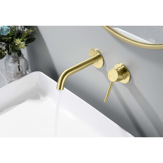 Смеситель для раковины настенный Aquatek Европа AQ1313BG, золото шлифованное, Цвет производителя: золото шлифованное - фото, картинка 8 Смеситель для раковины настенный Aquatek Европа AQ1313BG, золото шлифованное, Цвет производителя: золото шлифованное - фото 8