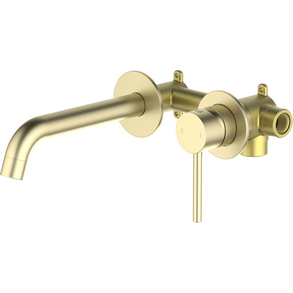 Смеситель для раковины настенный Aquatek Европа AQ1313BG, золото шлифованное, Цвет производителя: золото шлифованное - фото, картинка 2 Смеситель для раковины настенный Aquatek Европа AQ1313BG, золото шлифованное, Цвет производителя: золото шлифованное - фото 2