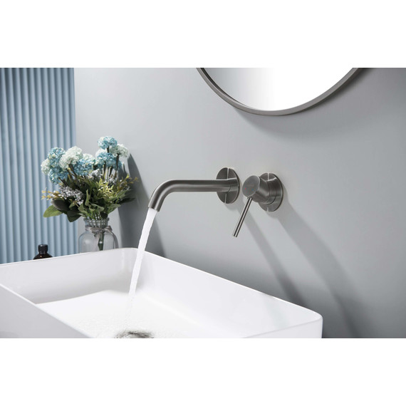 Смеситель для раковины настенный Aquatek Европа AQ1313BGM, оружейная сталь, Цвет производителя: оружейная сталь - фото, картинка 7 Смеситель для раковины настенный Aquatek Европа AQ1313BGM, оружейная сталь, Цвет производителя: оружейная сталь - фото 7