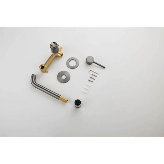 Смеситель для раковины настенный Aquatek Европа AQ1313BGM, оружейная сталь, Цвет производителя: оружейная сталь - фото, картинка 10 Смеситель для раковины настенный Aquatek Европа AQ1313BGM, оружейная сталь, Цвет производителя: оружейная сталь - фото 10