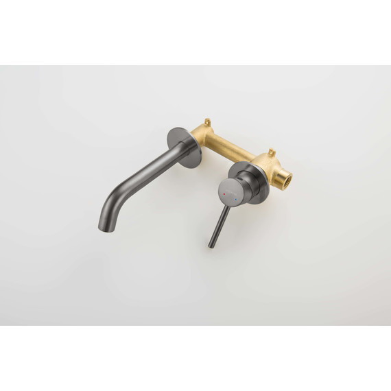 Смеситель для раковины настенный Aquatek Европа AQ1313BGM, оружейная сталь, Цвет производителя: оружейная сталь - фото, картинка 11 Смеситель для раковины настенный Aquatek Европа AQ1313BGM, оружейная сталь, Цвет производителя: оружейная сталь - фото 11