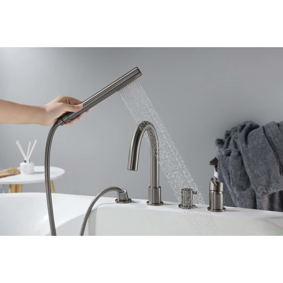 Смеситель для ванны Aquatek Европа AQ1348BGM, оружейная сталь, Цвет производителя: оружейная сталь - фото 8