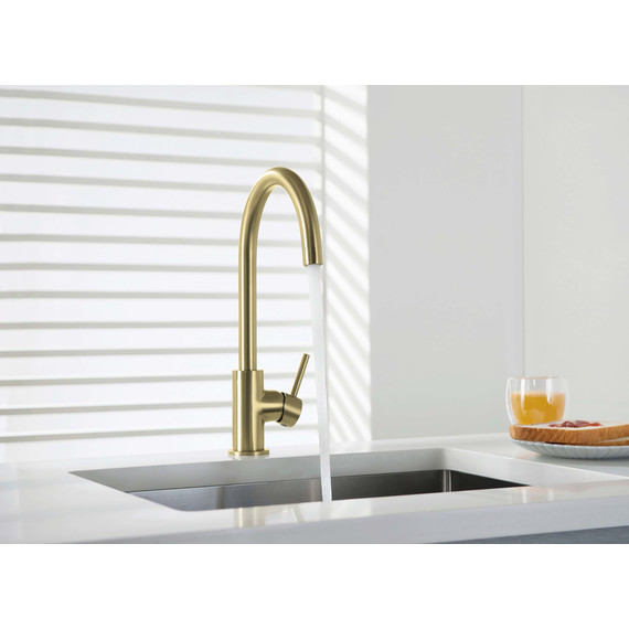 Смеситель для кухни Aquatek Европа AQ1382BG, золото шлифованное, Цвет производителя: золото шлифованное - фото 7