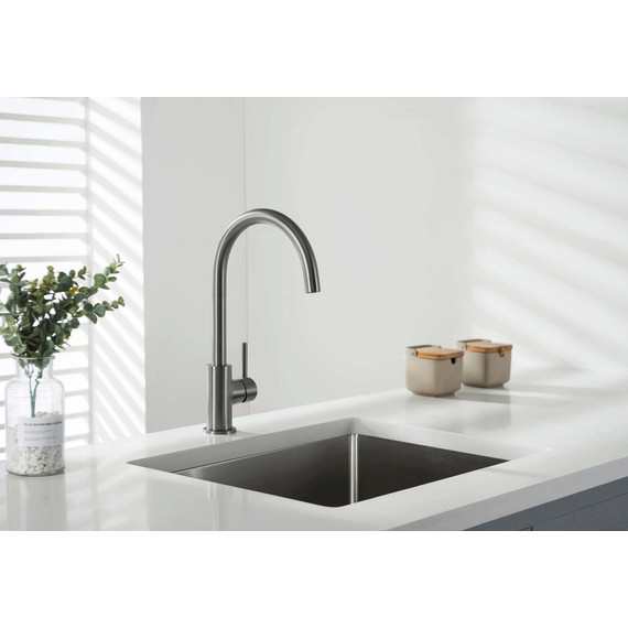 Смеситель для кухни Aquatek Европа AQ1382BGM, оружейная сталь, Цвет производителя: оружейная сталь - фото 5