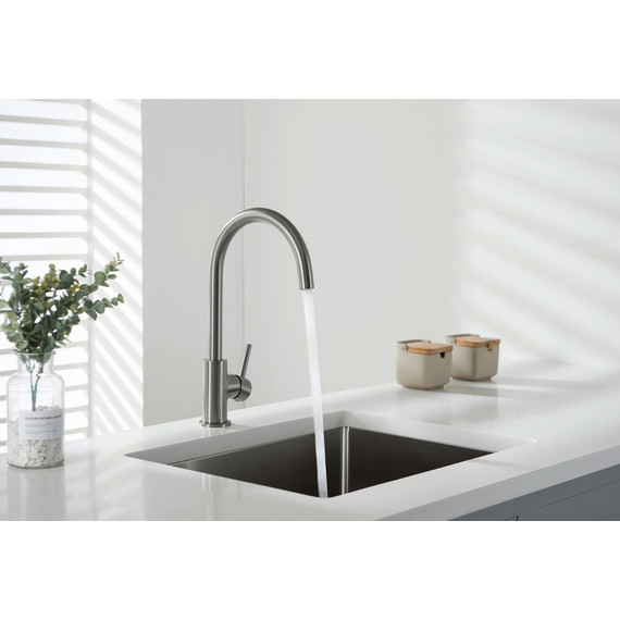 Смеситель для кухни Aquatek Европа AQ1382BGM, оружейная сталь, Цвет производителя: оружейная сталь - фото 6