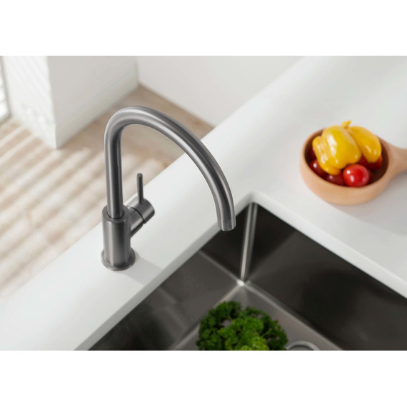 Смеситель для кухни Aquatek Европа AQ1382BGM, оружейная сталь, Цвет производителя: оружейная сталь - фото 8