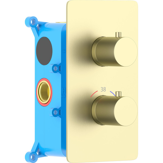 Смеситель для душа Aquatek Европа AQ1391BG (со скрытой частью) золото шлифованное, Цвет производителя: золото шлифованное - фото 2