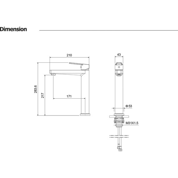 Смеситель для раковины высокий Aquatek Лугано AQ1704CR - фото 6