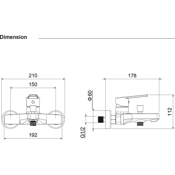 Смеситель для ванны Aquatek Лугано AQ1740CR - фото 6