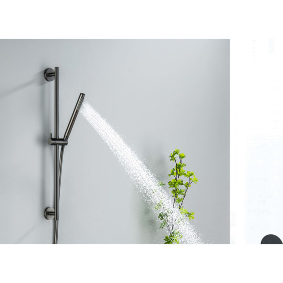 Душевой гарнитур Aquatek Европа AQ2012BGM, оружейная сталь - фото 4