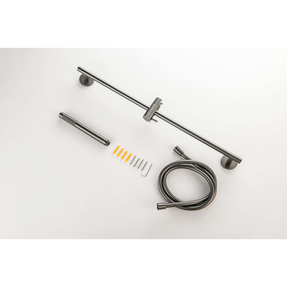 Душевой гарнитур Aquatek Европа AQ2012BGM, оружейная сталь - фото 5