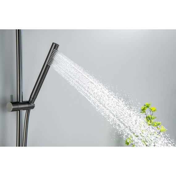 Душевой гарнитур Aquatek Европа AQ2012BGM, оружейная сталь - фото 9