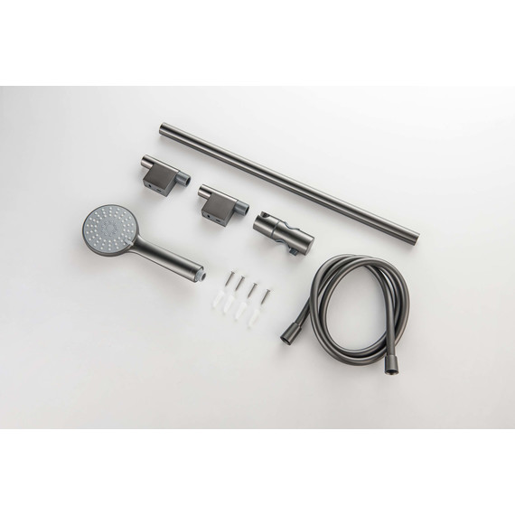 Душевой гарнитур Aquatek Бетта AQ2017BGM, оружейная сталь - фото 7