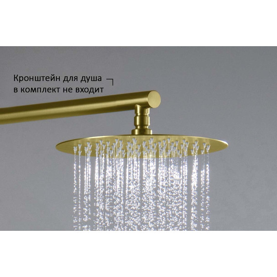 Верхний душ Aquatek 250x250 AQ2073BG, золото шлифованное - фото 5