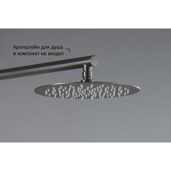 Верхний душ Aquatek 250x250 AQ2073BGM, оружейная сталь - фото 4
