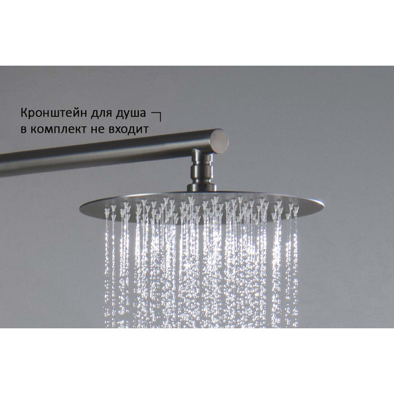 Верхний душ Aquatek 250x250 AQ2073BGM, оружейная сталь - фото 5