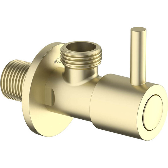 Вентиль угловой Aquatek AQ2451BG, золото шлифованное - фото 2