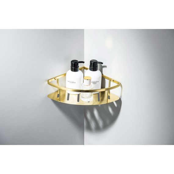 Полка угловая Aquatek AQ4926BG, цвет золото шлифованное - фото 6