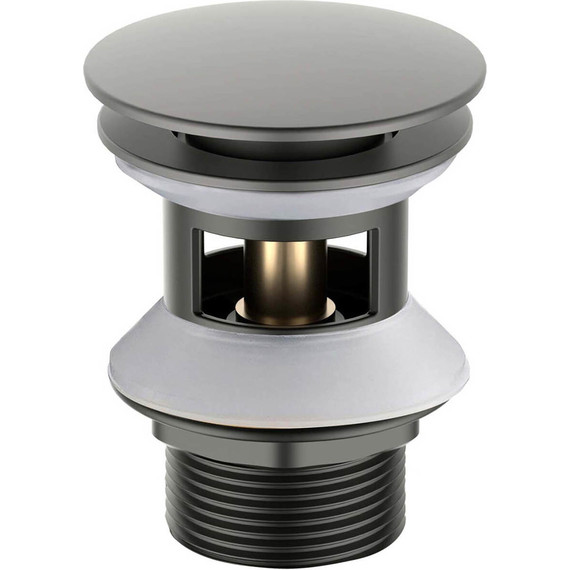 Донный клапан Aquatek AQ6002BGM, оружейная сталь - фото 2