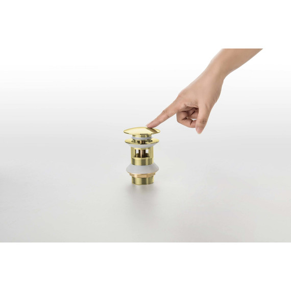 Донный клапан Aquatek AQ6002PG, золото полированное - фото 5