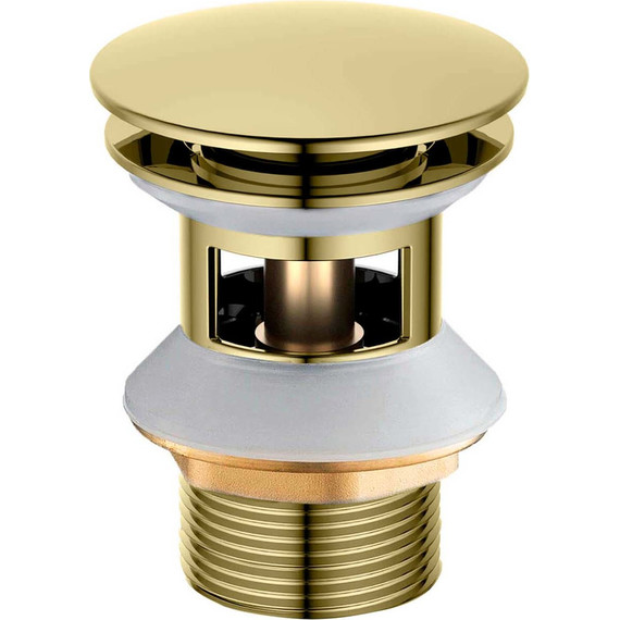 Донный клапан Aquatek AQ6002PG, золото полированное - фото 7