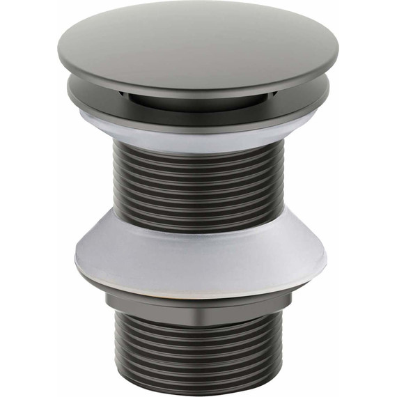 Донный клапан Aquatek AQ6003BGM, оружейная сталь - фото 2