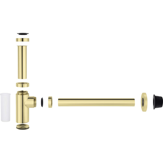 Сифон для умывальника Aquatek AQ6012PG, золото полированное - фото, картинка 6 Сифон для умывальника Aquatek AQ6012PG, золото полированное - фото 6