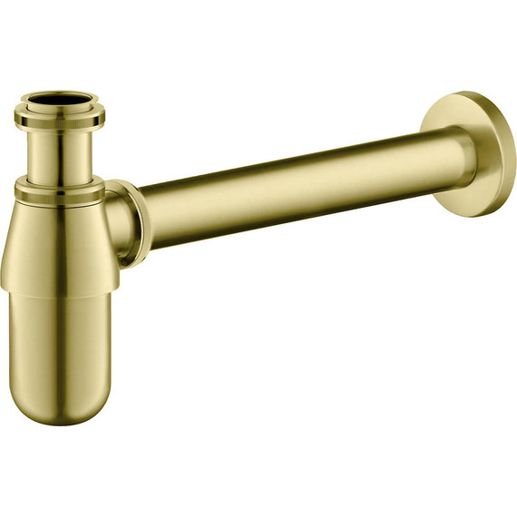 Сифон для умывальника Aquatek AQ6014BG, золото шлифованное - фото 2