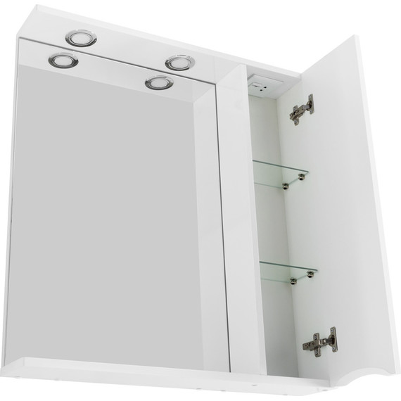 Зеркало-шкаф BelBagno 60 см MARINO-SPC-600/750-1A-BL-P-R, Bianco Lucido - фото 11