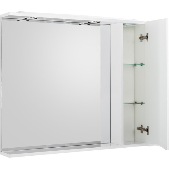 Зеркало-шкаф BelBagno 90 см MARINO-SPC-900/750-1A-BL-P-R, Bianco Lucido - фото 5