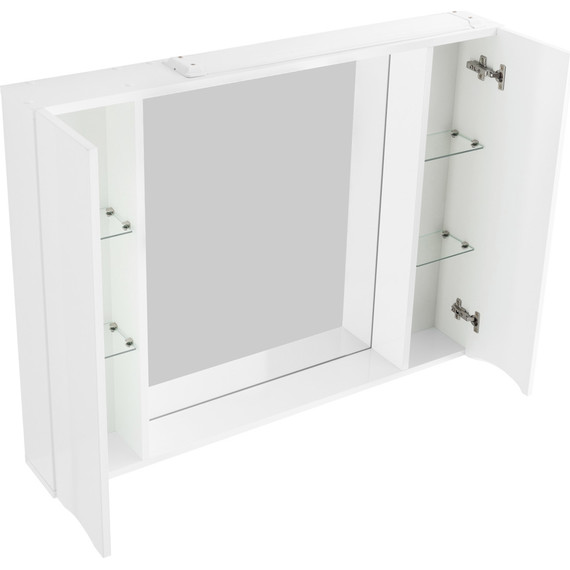 Зеркало-шкаф BelBagno 100 см MARINO-SPC-1000/750-2A-BL-P, Bianco Lucido - фото 5