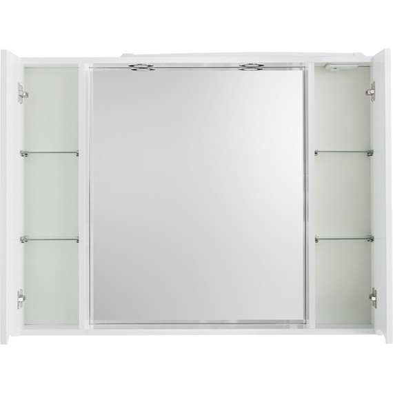 Зеркало-шкаф BelBagno 100 см MARINO-SPC-1000/750-2A-BL-P, Bianco Lucido - фото 2