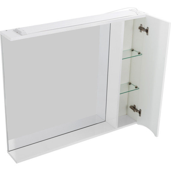 Зеркало-шкаф BelBagno 90 см MARINO-SPC-900/750-1A-BL-P-R, Bianco Lucido - фото 7