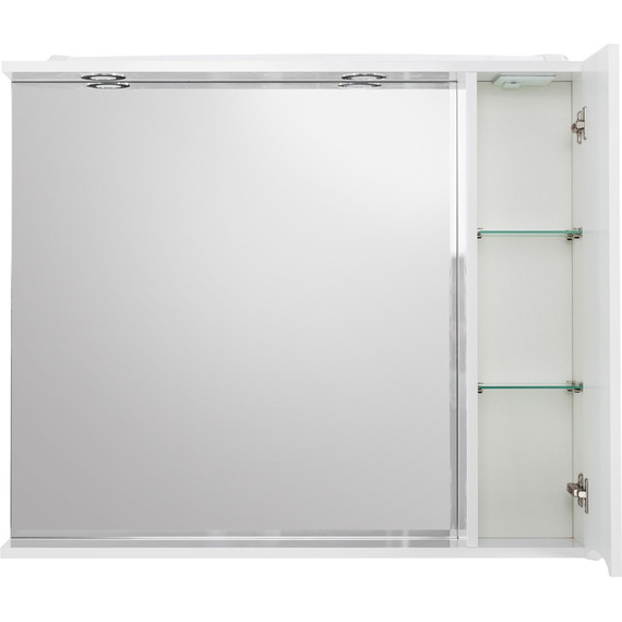 Зеркало-шкаф BelBagno 80 см MARINO-SPC-800/750-1A-BL-P-R, Bianco Lucido - фото 4