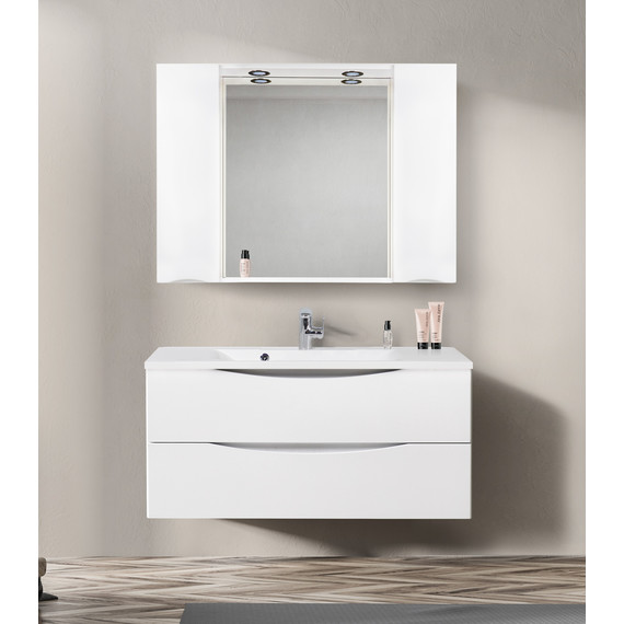 Зеркало-шкаф BelBagno 120 см MARINO-SPC-1200/750-2A-BL-P, Bianco Lucido - фото 11