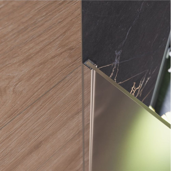 Душевая перегородка Mirsant Walk in 110 см с аксессуарами (стекло 8 мм) хром/матовое - фото 2