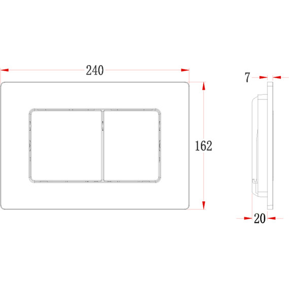 Кнопка смыва Veconi Flush FLV8-G, золото брашинг - фото 2