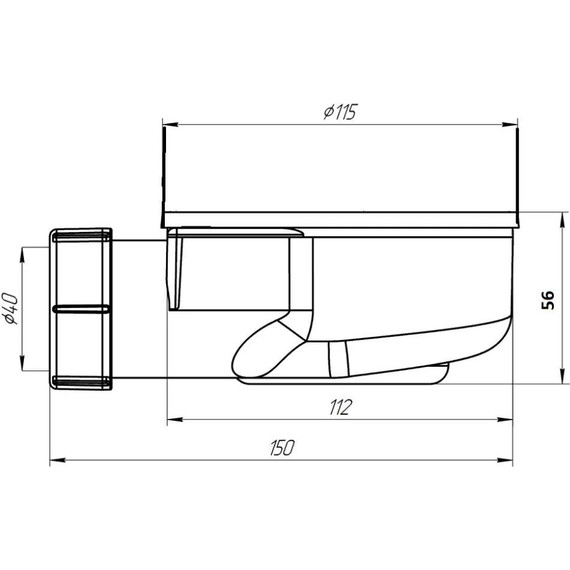 Сифон для душевого поддона Bas Good Door сЛ00094 - фото, картинка 4 Сифон для душевого поддона Bas Good Door сЛ00094 - фото 4