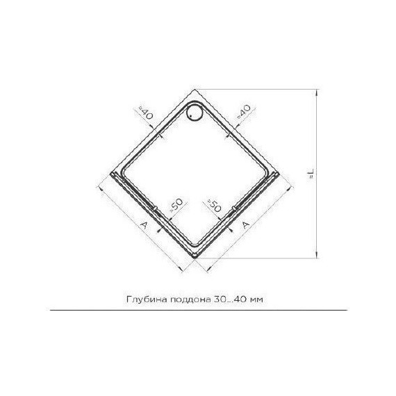 Поддон акриловый Радомир Берген SQ 100х100 см (сифон чёрный) - фото, картинка 5 Поддон акриловый Радомир Берген SQ 100х100 см (сифон чёрный) - фото 5