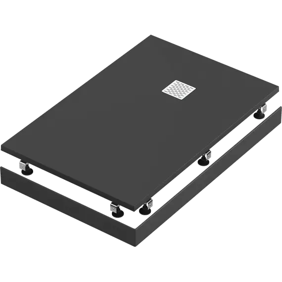 Каменный поддон Bas Essentia 120x90 см, чёрный - фото 3