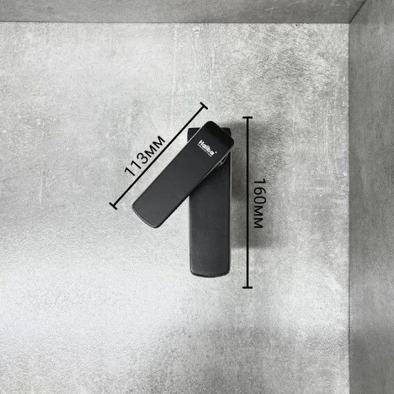 Душевой комплект Haiba: Душевая стойка HB24548-7 + смеситель для раковины HB10548-7, цвет чёрный/хром - фото 5