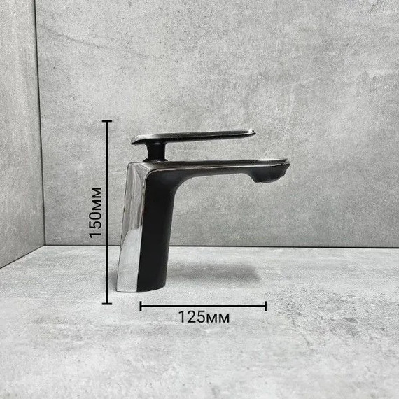Душевой комплект Haiba: Душевая стойка HB24548-7 + смеситель для раковины HB10548-7, цвет чёрный/хром - фото 6